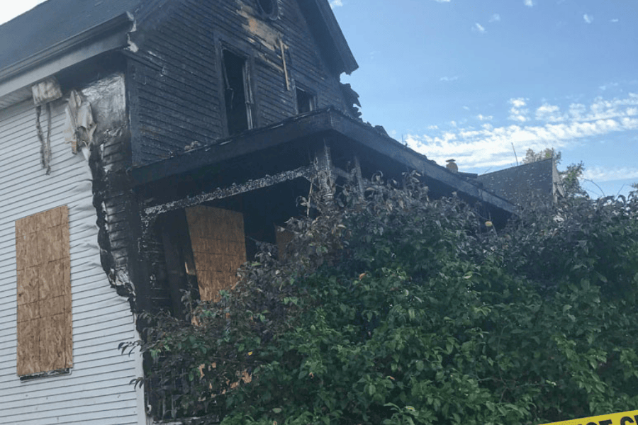 Emergency board-up services after fire damage