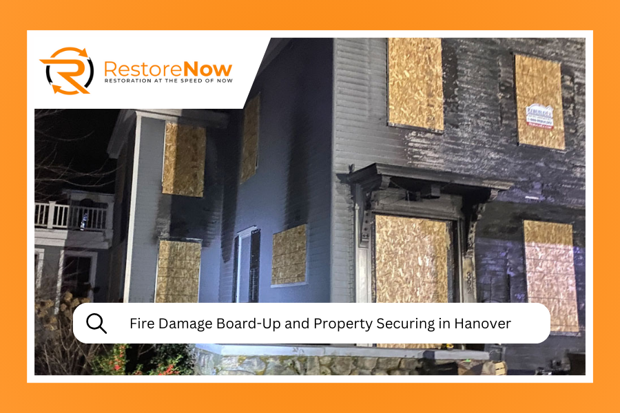 Fire Damage Board-Up and Property Securing in Hanover