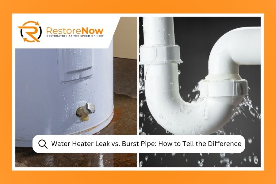 Water Heater Leak vs. Burst Pipe