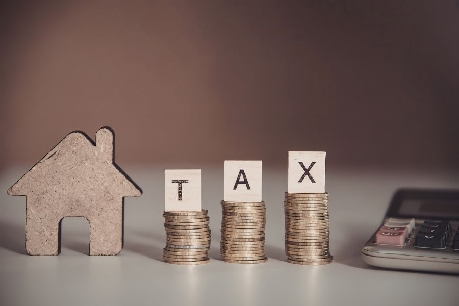 Property tax and depreciation concept