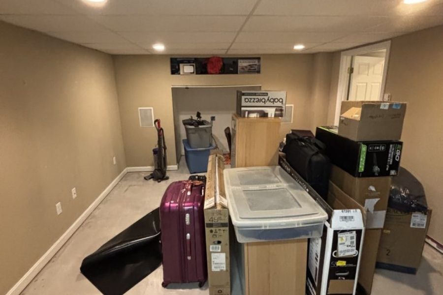 Packed and inventoried household contents during a water damage restoration project